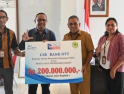 Bank NTT Salurkan CSR Rp200 Juta untuk Pemulihan Gempa dan Pelayanan Publik di Manggarai Barat